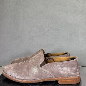 Trask Ali Metallic Tan Suede Leather Loafers Women’s Size 9M US